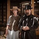 Ainhoa Larrañaga y Jordi Sánchez en la temporada 16 y el capítulo 05 de 'La que se avecina'