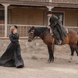 Nathalie Seseña y Jordi Sánchez en 16x05 titulado 'Una ciudad sin ley, un mormón mojón y un saloon a doble altura' de 'La que se avecina'