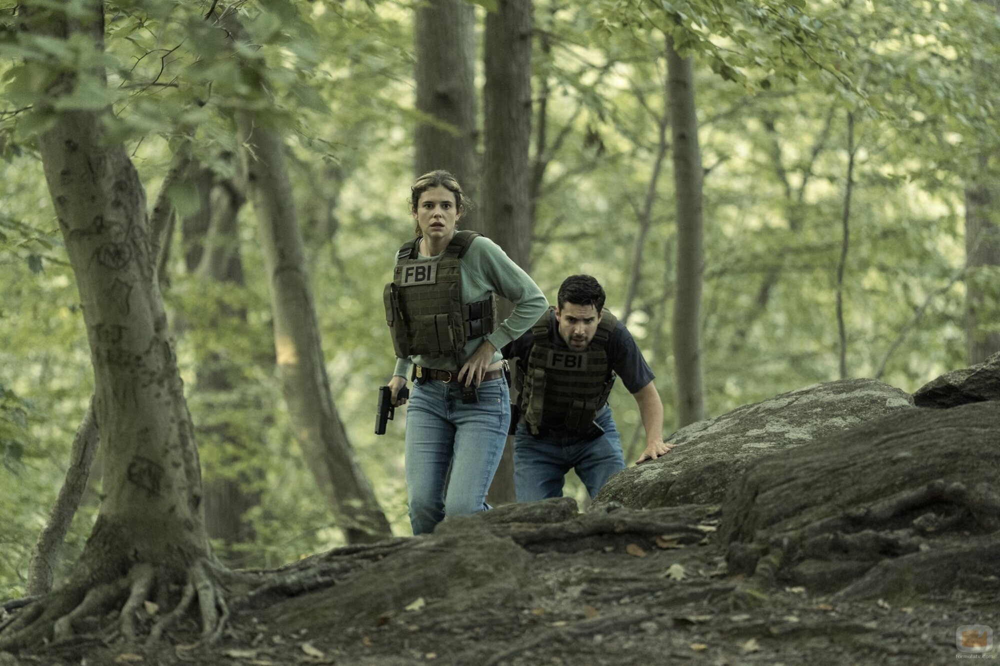 Fabien Frankel y Alison Oliver en la temporada 1 y el capítulo 06 de 'Task'