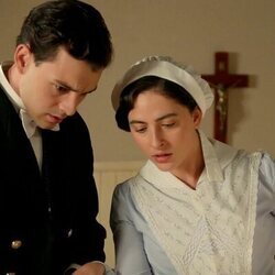 Marta Costa y Xavi Lock en el 4x222 de 'La Promesa'