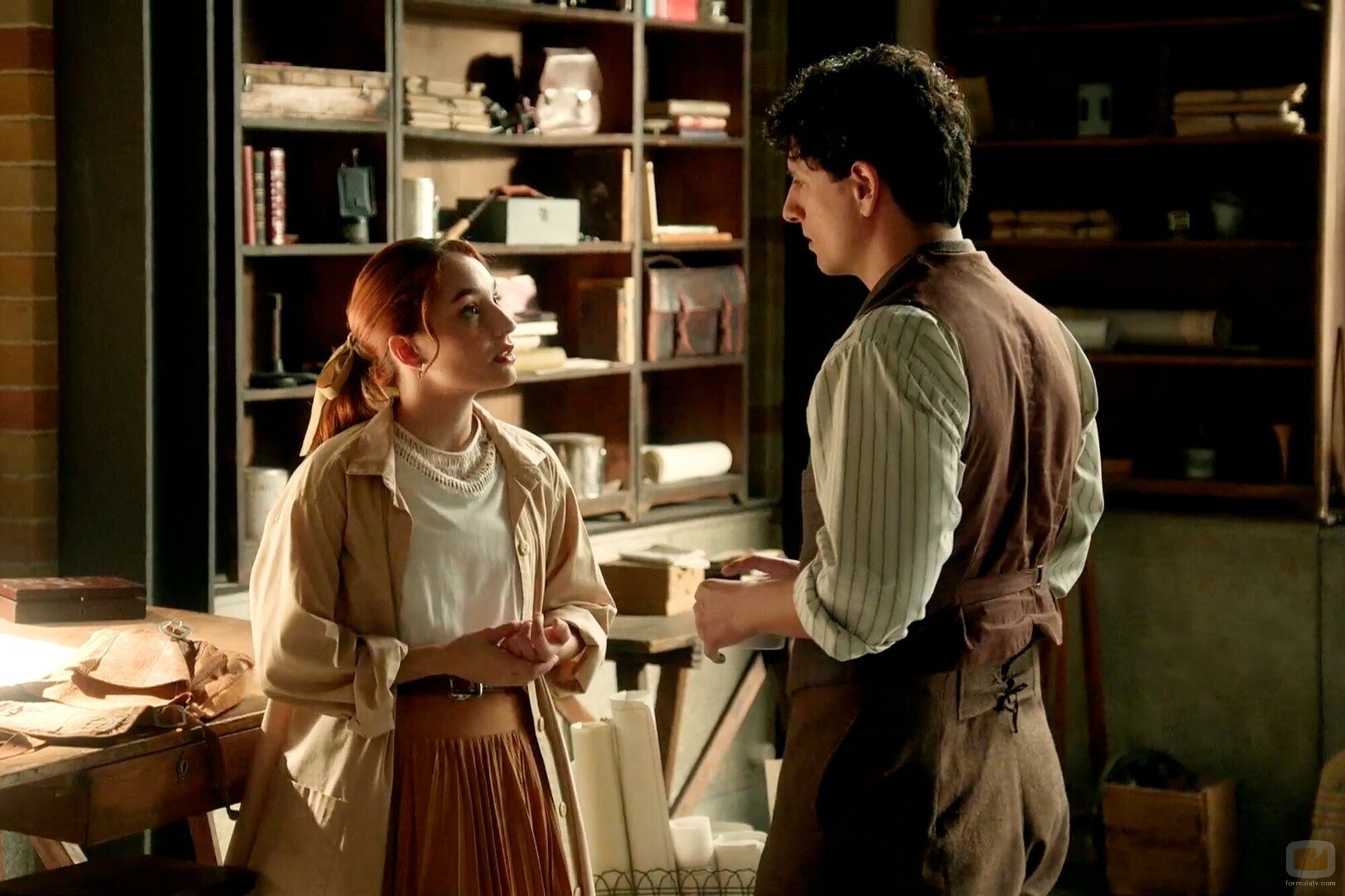 Álvaro Quintana y Sara Font en el 4x235 de 'La promesa'