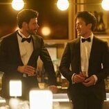 François Arnaud y Hudson Williams en 'Rookies' de 'Más que rivales'