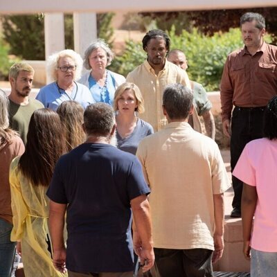 Still de Rhea Seehorn en 'Por favor, Carol' de 'Pluribus'