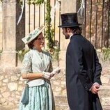 Amparo Piñero y Ibrahim Al Shami J. en el 4x249 de 'La Promesa'