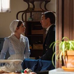 Sara Molina y Jose Miguel Blanco en el 5x08 de 'La Promesa'