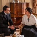 Marta Costa y Guillermo Serrano en 5x12 titulado 'Lunes 12 de enero de 2026' de 'La promesa'