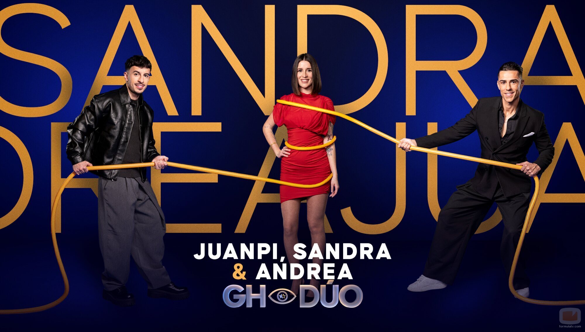 Juanpi Vega, Sandra Barrios y Andrea Sabatini, concursantes de 'GH Dúo 4'