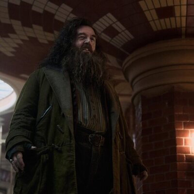 Nick Frost como Hagrid en 'Harry Potter y la piedra filosofal'