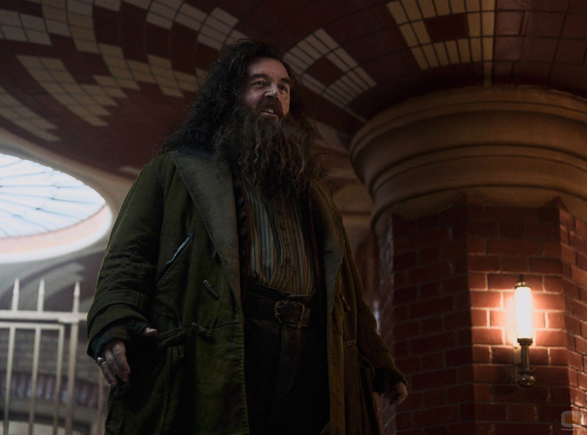 Nick Frost como Hagrid en 'Harry Potter y la piedra filosofal'