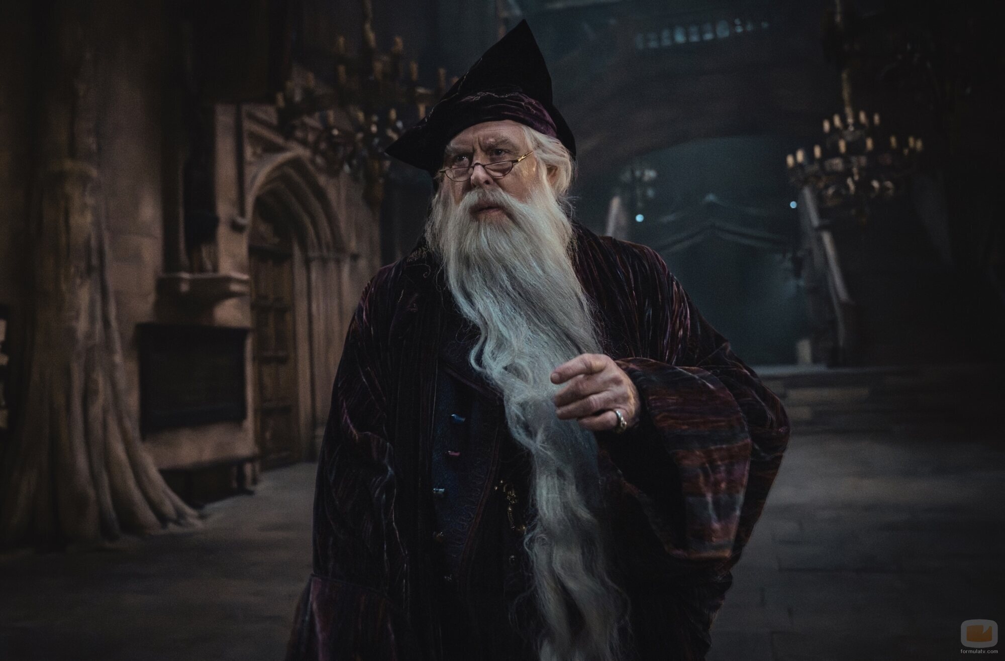 John Lithgow como Albus Dumbledore en 'Harry Potter y la piedra filosofal'
