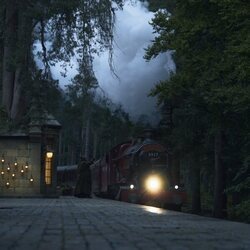 El Hogwarts Express en 'Harry Potter y la piedra filosofal'