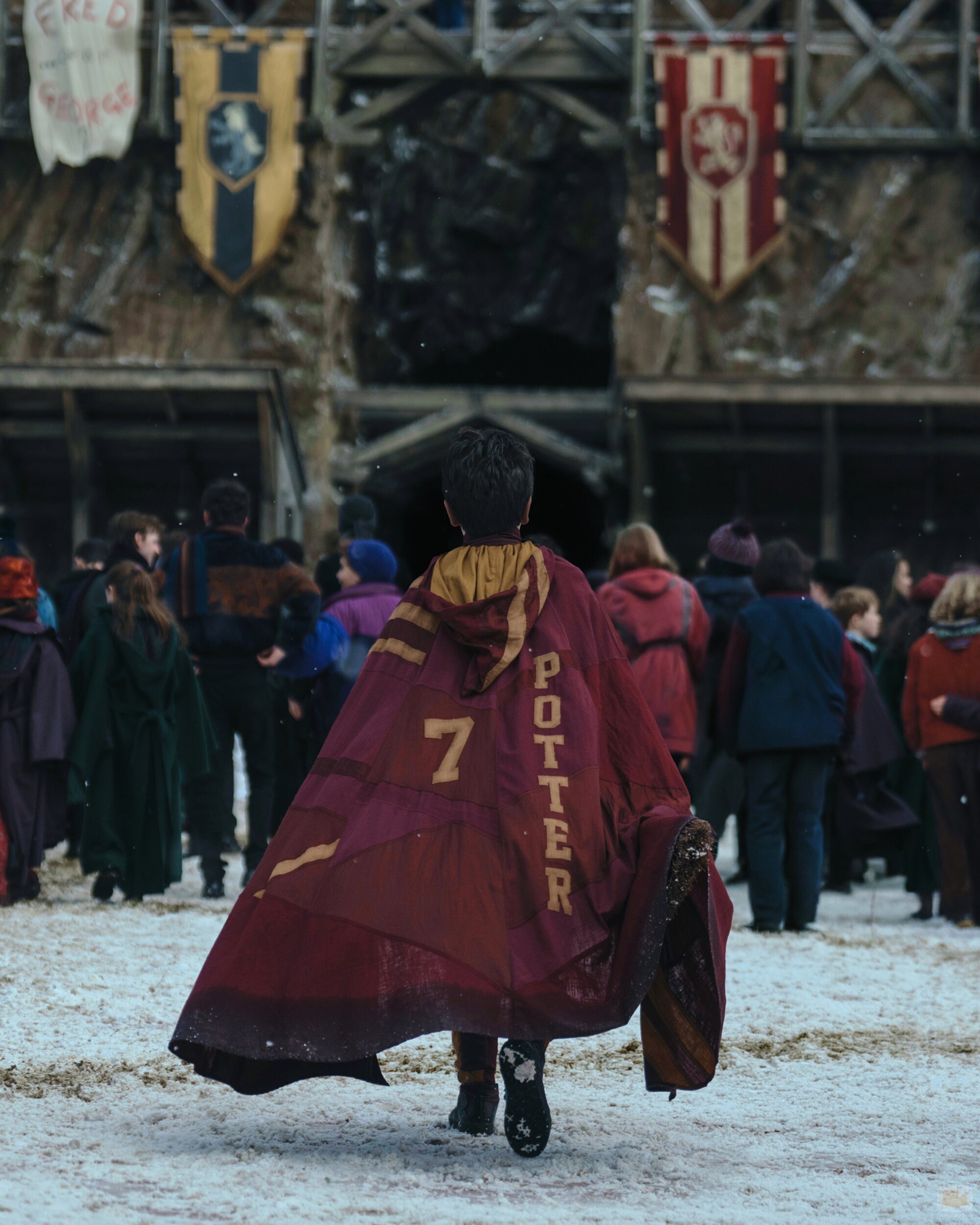 Harry Potter, de espaldas en 'Harry Potter y la piedra filosofal'