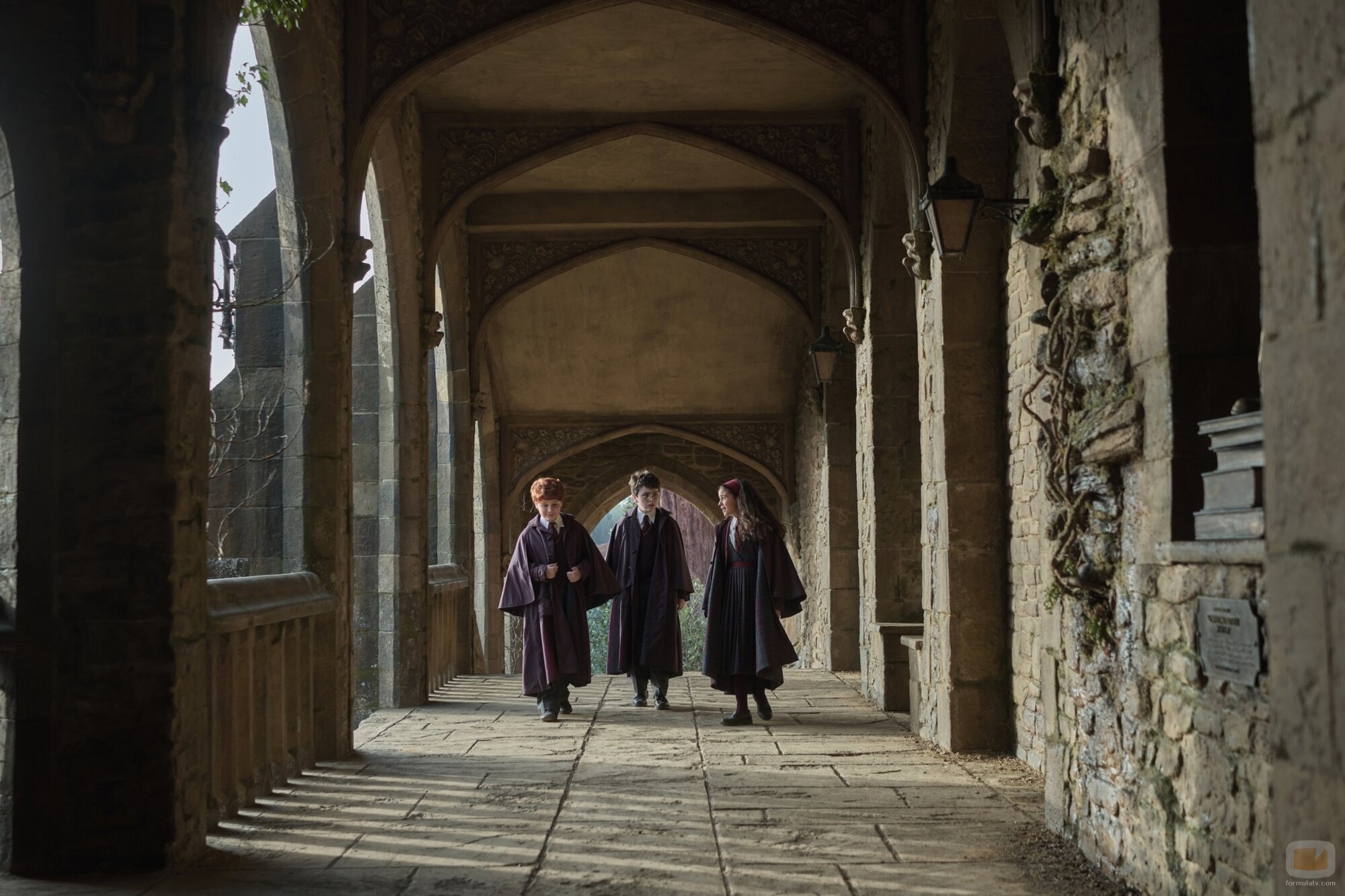 Ron, Harry y Hermione en 'Harry Potter y la piedra filosofal'