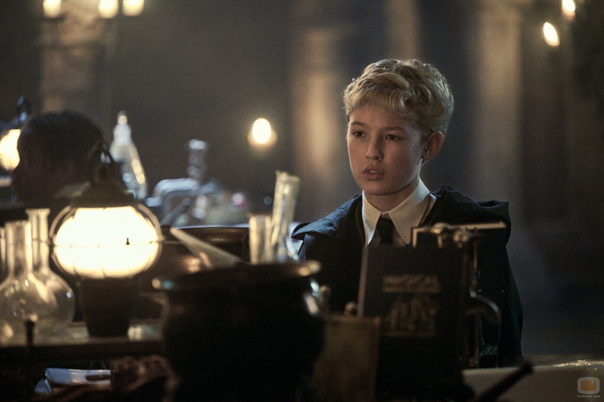 Lox Pratt como Draco Malfoy en 'Harry Potter y la piedra filosofal'