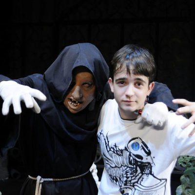 Daniel Retuerta en su visita a 'El Circo de los Horrores' (cuasimodo)