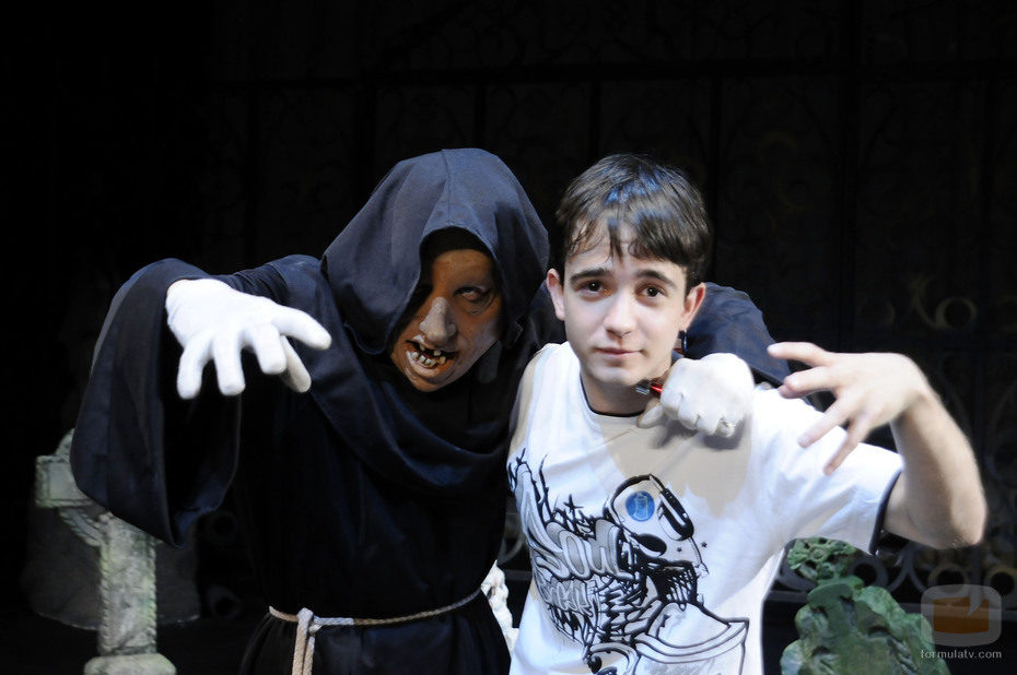 Daniel Retuerta en su visita a 'El Circo de los Horrores' (cuasimodo)