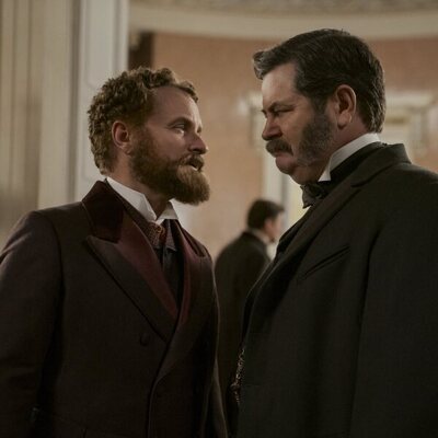 Shea Whigham y Nick Offerman en 'El destino de la república' de 'Death by Lightning'