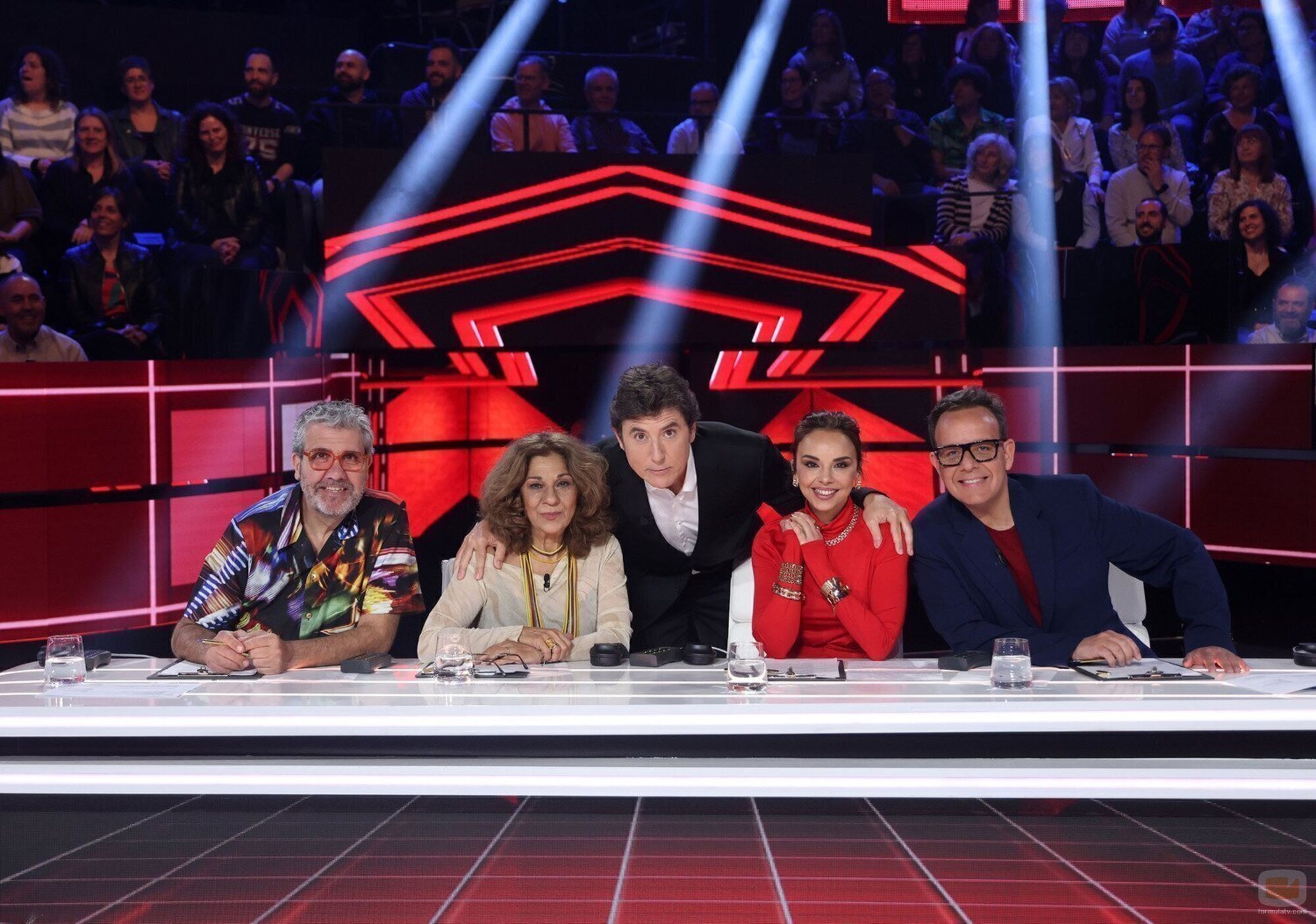 Manel Fuentes, Florentino Fernández y Lolita Flores en la segunda gala de 'Tu cara me suena 13'