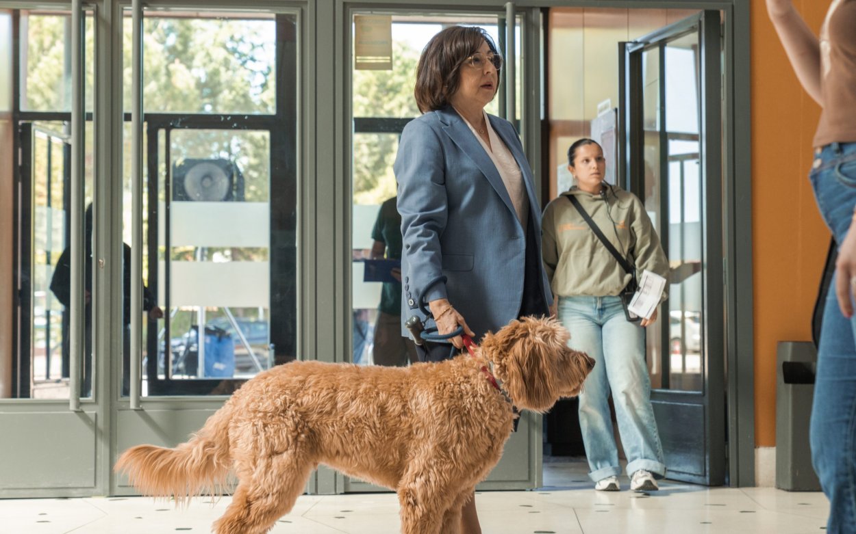 Carmen Machi en el rodaje de la T2 de 'Celeste'