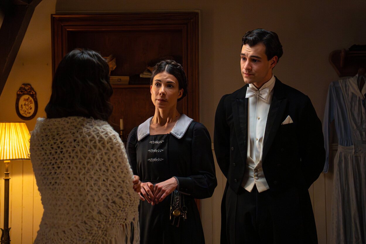 Andrea Del Río y Xavi Lock en la temporada 7 y el capítulo 80 de 'La promesa'