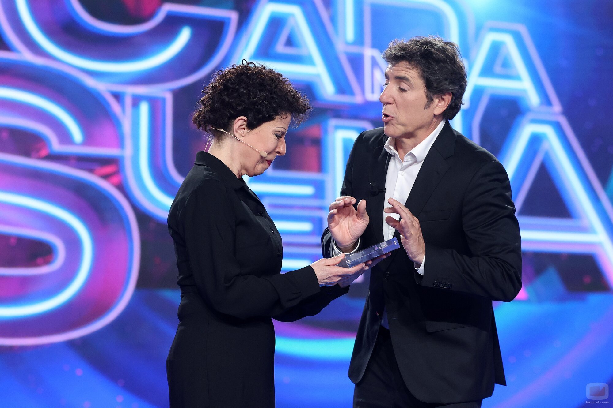 Manel Fuentes y Soledad Giménez en la tercera gala de 'Tu cara me suena 13'