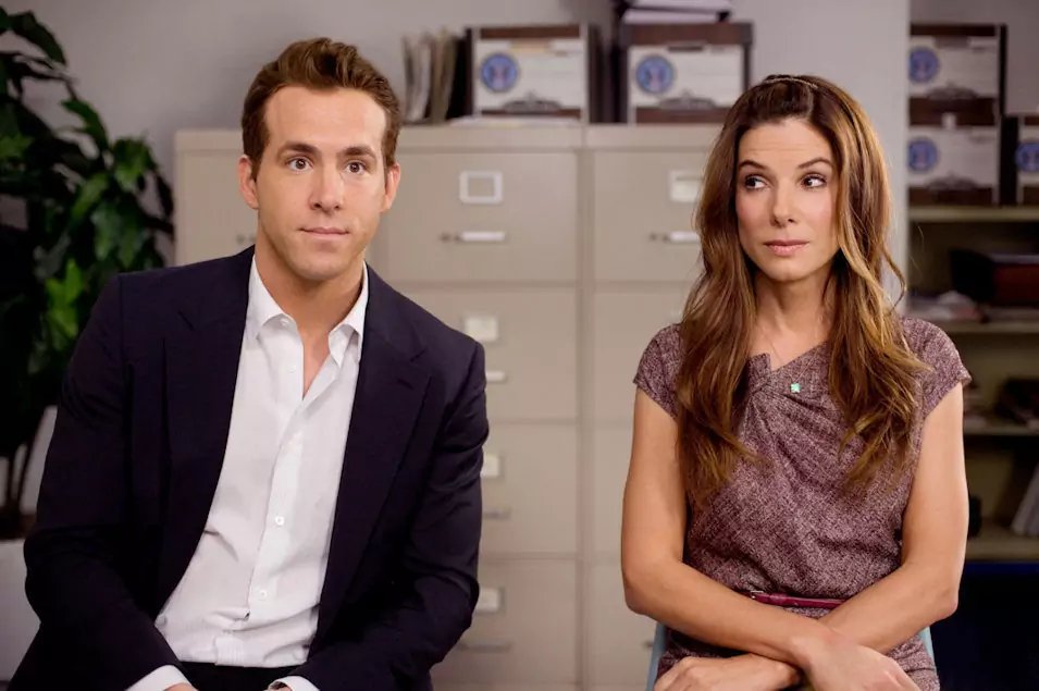 Ryan Reynolds y Sandra Bullock en "La proposición"