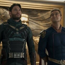 Antony Starr y Jensen Ackles en 5x01 titulado 'Cuarenta centímetros de pura dinamita' de 'The Boys'