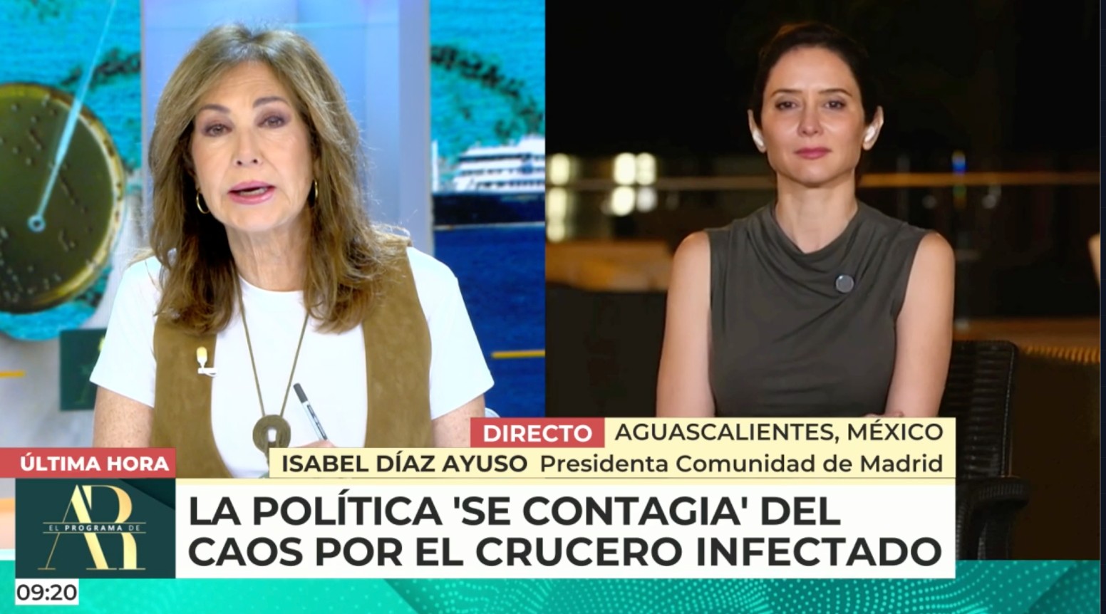 La crisis del hantavirus impulsa a 'Horizonte' (10,2%) hasta la segunda posición de la noche