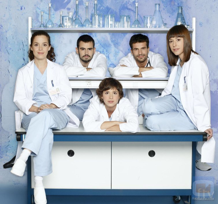Nuria Gago, Pau Roca, Rodolfo Sancho, Daniela Costa y Ruth Díaz