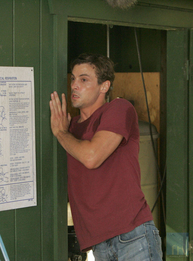 Jake Green sudoroso en "Respuesta federal"
