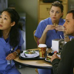 Alex Karev, Meredith Grey y Cristina Yang en 'Ahora o nunca'