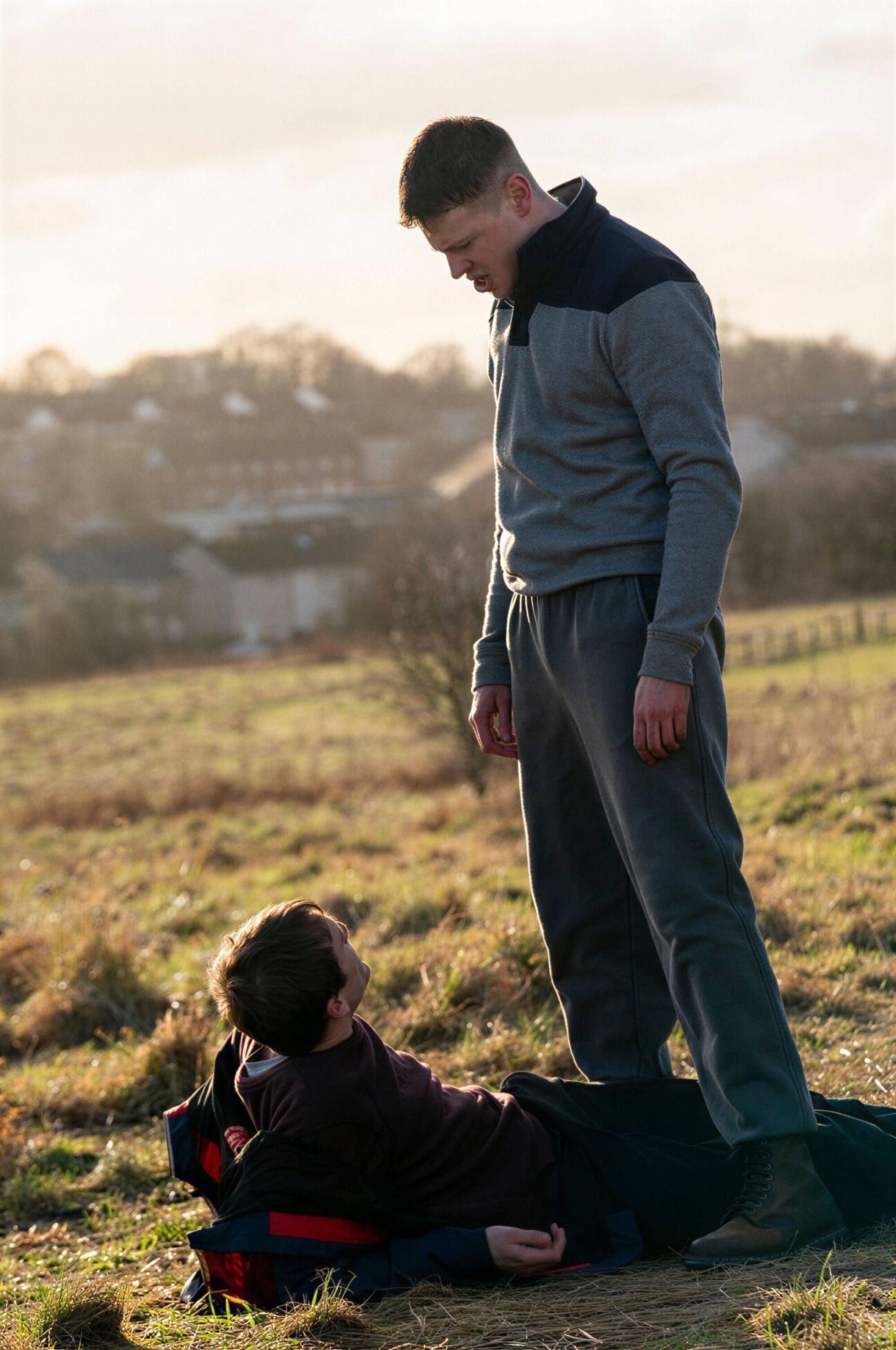 Stuart Campbell y Mitchell Robertson en 1x03 'Episode #1.3' de 'Half Man'