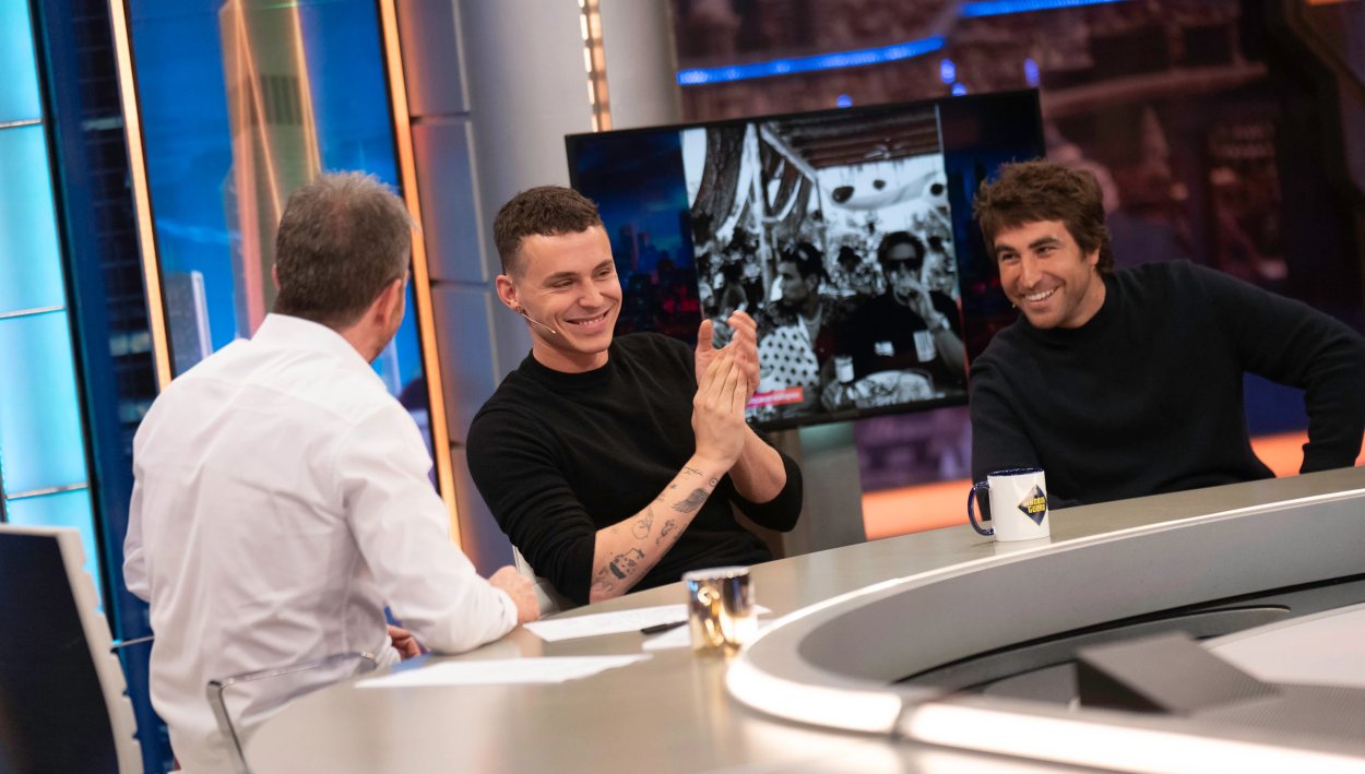 Arón Piper y Marco Cáceres en 'El hormiguero'
