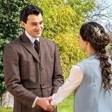 Marta Costa y Xavi Lock en el 7x100 de 'La promesa'