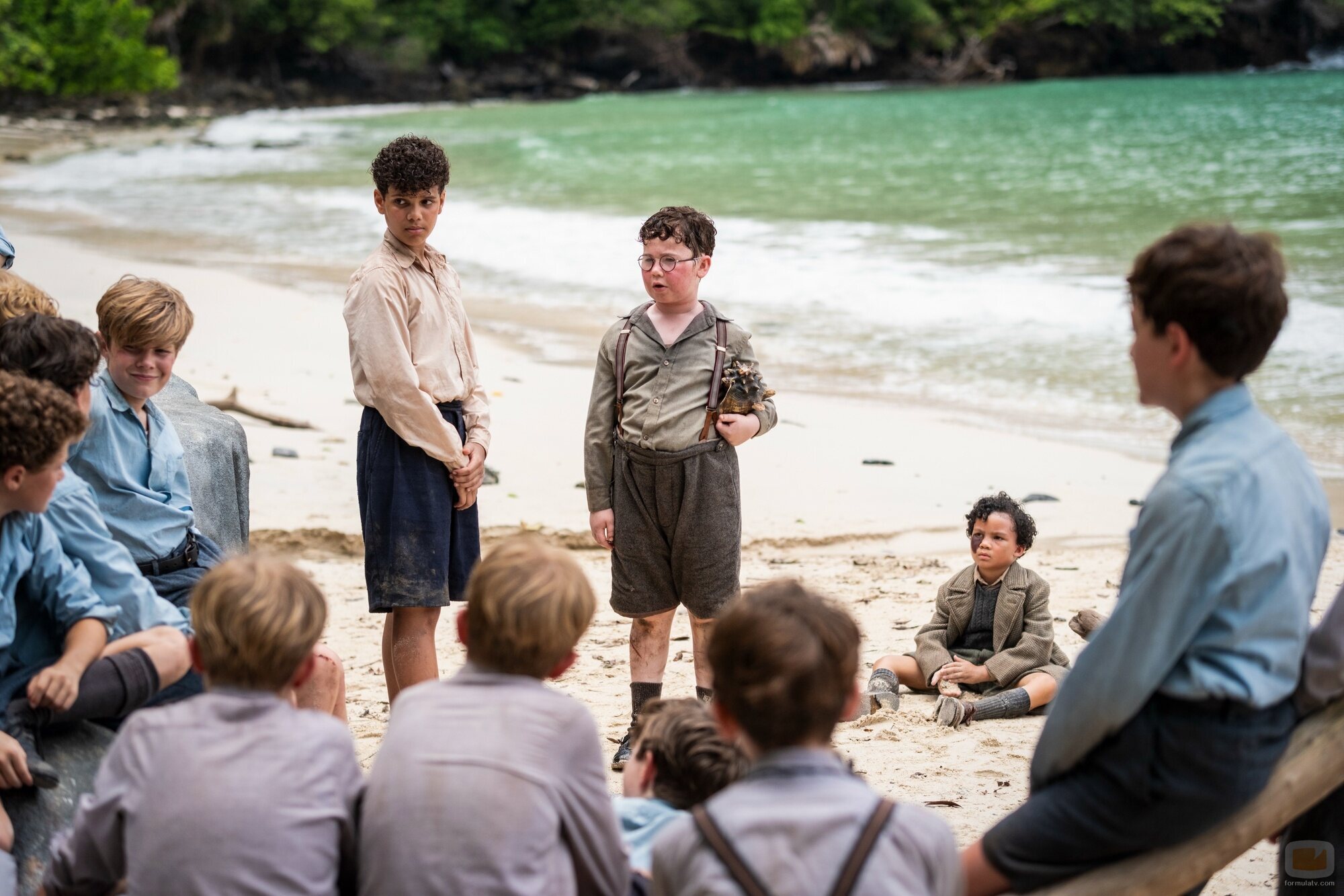 David McKenna y Winston Sawyers en el 1x01 de 'Lord of the Flies'