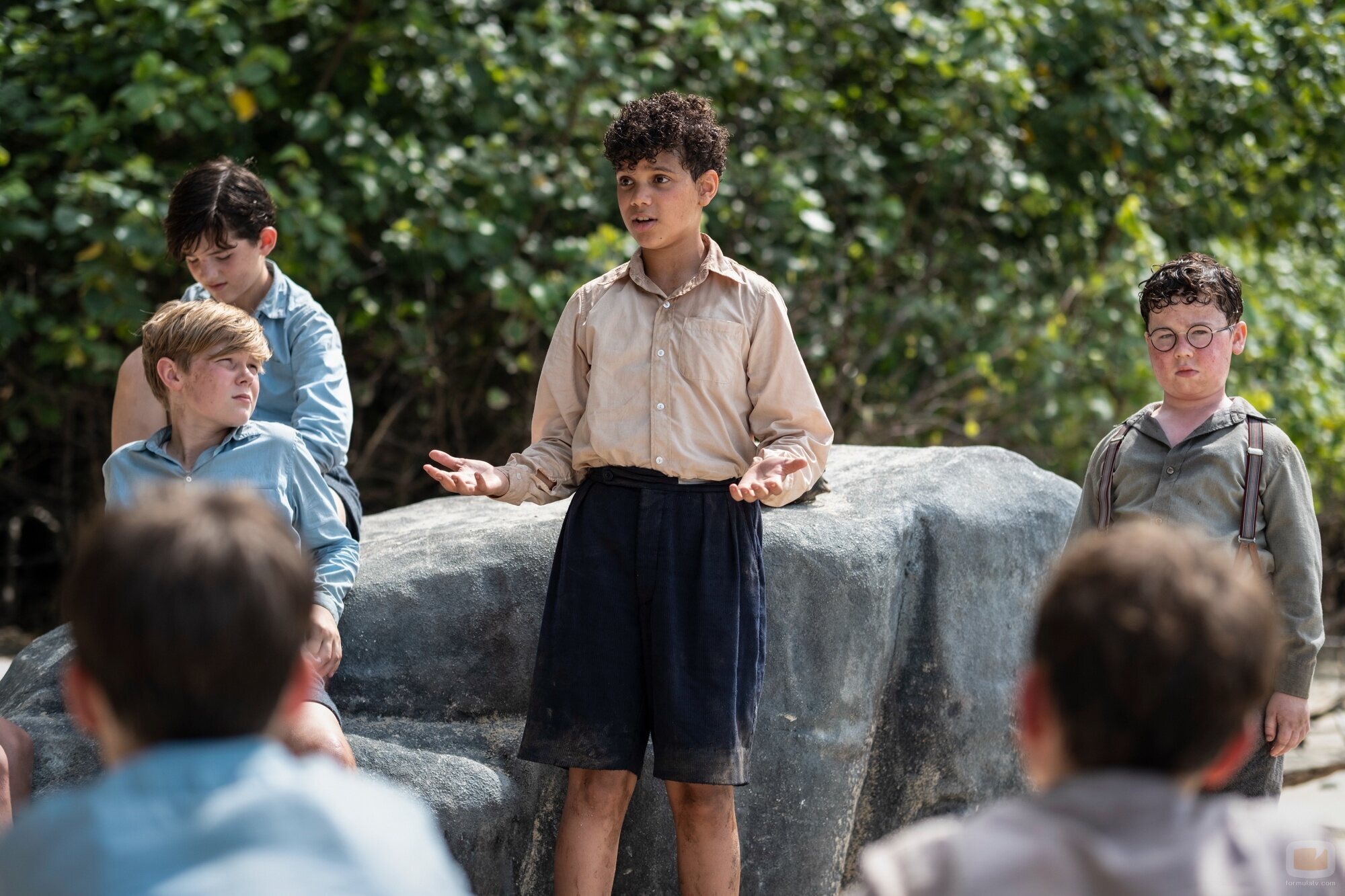 David McKenna y Lox Pratt en 'Piggy' de 'El señor de las moscas'