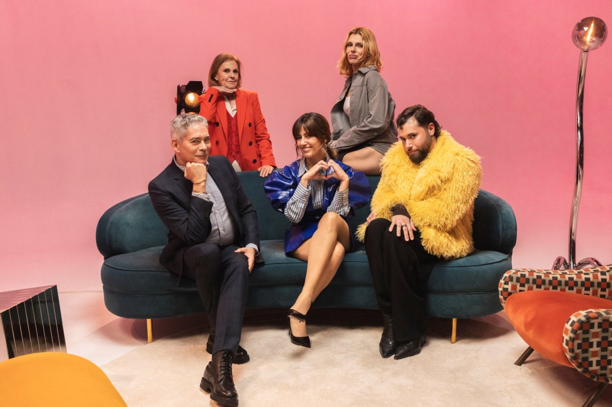 Boris Izaguirre, Paloma Barrientos, Samantha Hudson y Adrián Monterrubio, en otro programa de 'Lo que pasó, pasó'