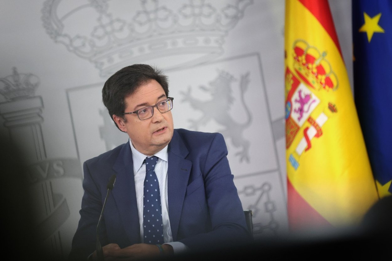 El ministro para la Transformación Digital, Óscar López Águeda, tras el Consejo de Ministros