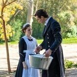 Sara Molina y Jose Miguel Blanco en el 7x110 de 'La promesa'