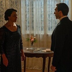 Guillermo Serrano y Isabel Serrano en Capítulo 110 titulado 'Viernes 5 de junio de 2026' de 'La promesa'