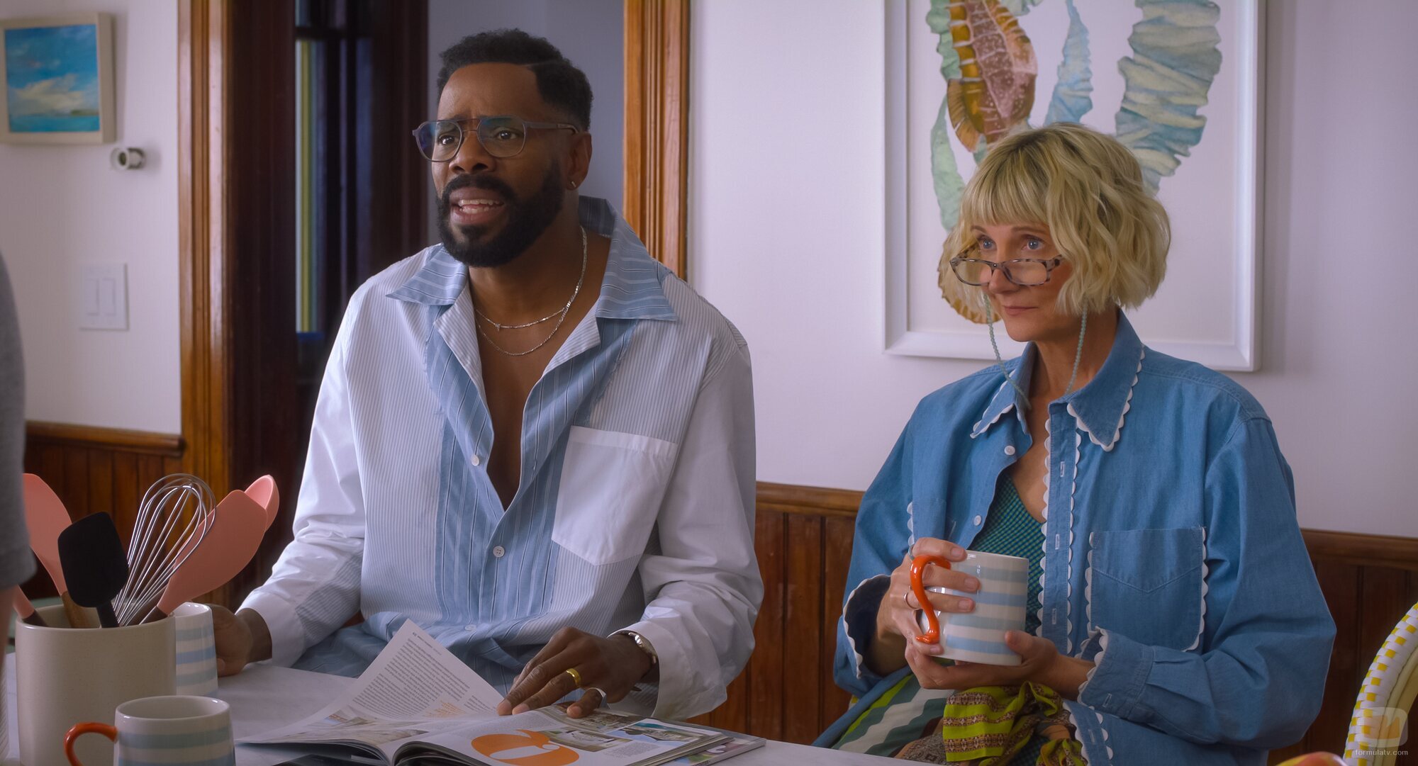 Kerri Kenney y Colman Domingo en 'En el paseo marítimo' de 'The Four Seasons'