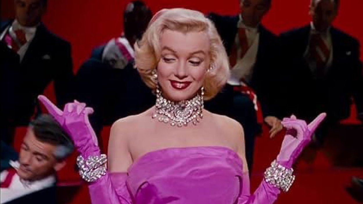 Marilyn Monroe en "Los caballeros las prefieren rubias"