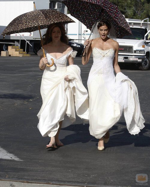 Teri Hatcher y Dana Delany graban la sexta temporada de 'Desperate Housewives'