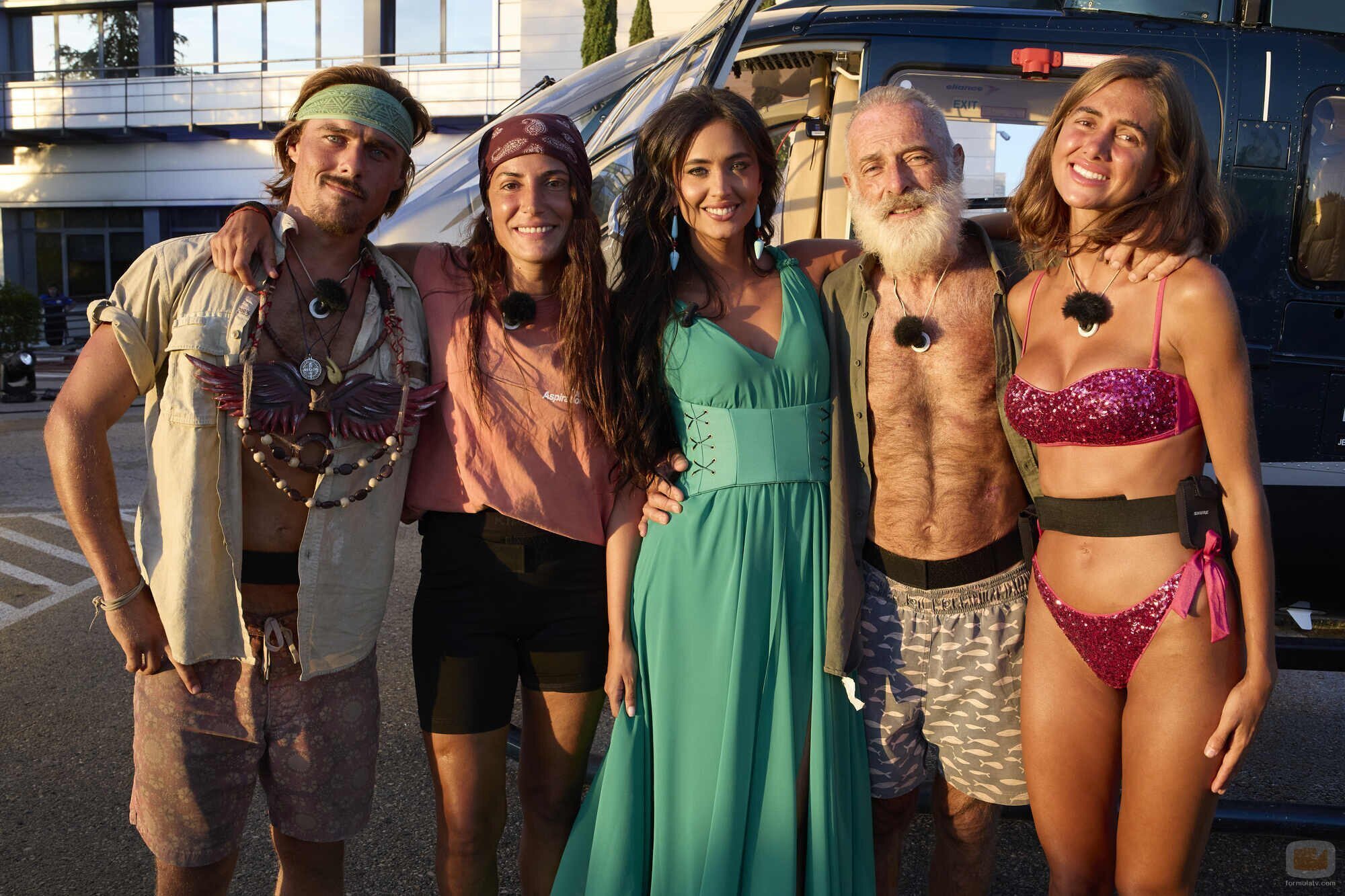Alvar Seguí de la Quadra-Salcedo, Alba Paul y María Lamela en la gala final de 'Supervivientes 2026'