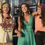 Alvar Seguí de la Quadra-Salcedo, María Lamela y Alba Paul en la gala final de 'Supervivientes 2026'