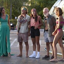 María Lamela, Alvar Seguí de la Quadra-Salcedo y Alba Paul en la gala final de 'Supervivientes 2026'