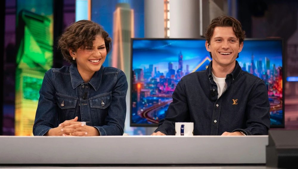 Zendaya y Tom Holland en 'El hormiguero'
