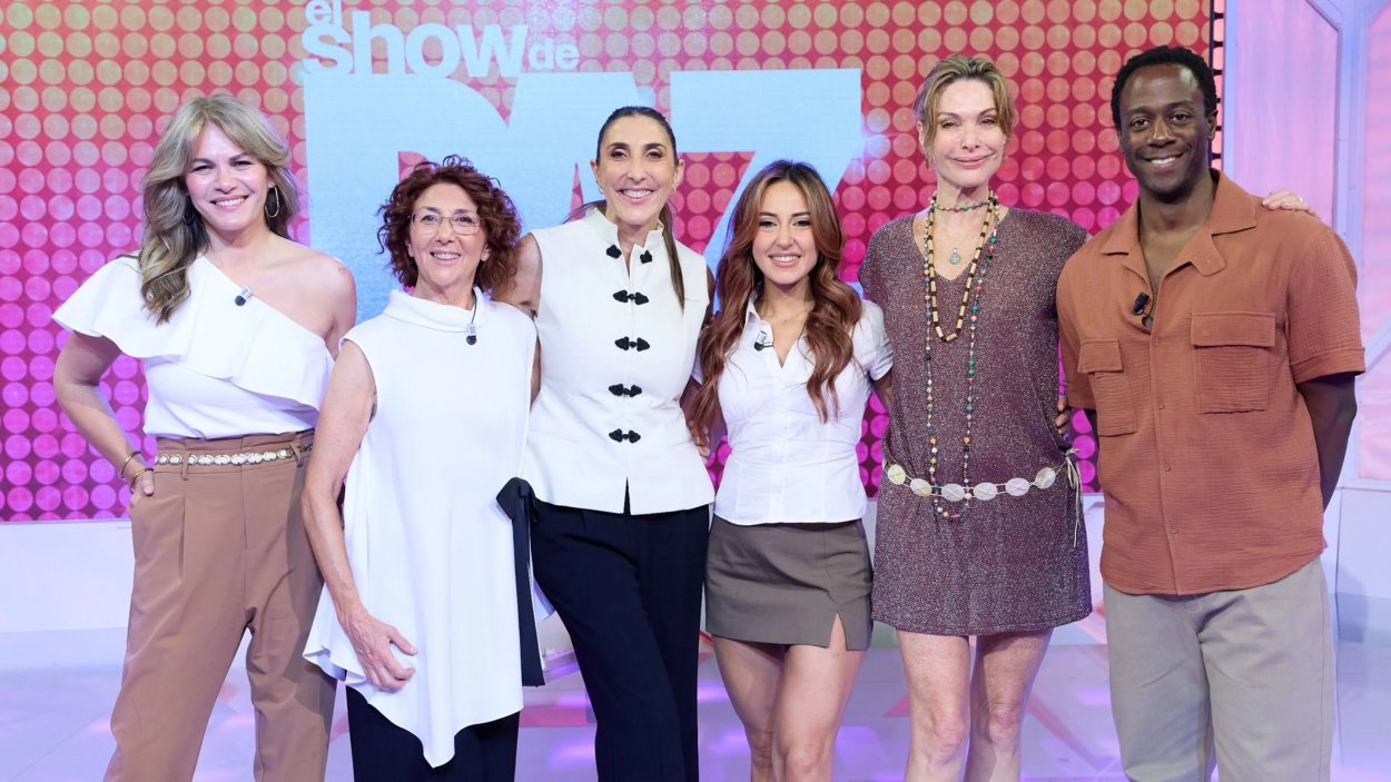 Fabiola Martínez, Lola y Paz Padilla, Jenni Alcolado, Cristina Piaget y Jimmy Castro en 'El Show de Paz'