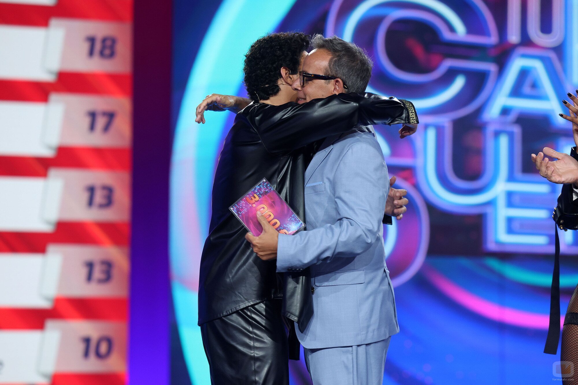 J Kbello y Àngel Llàcer en el undécima gala de 'Tu cara me suena 13'