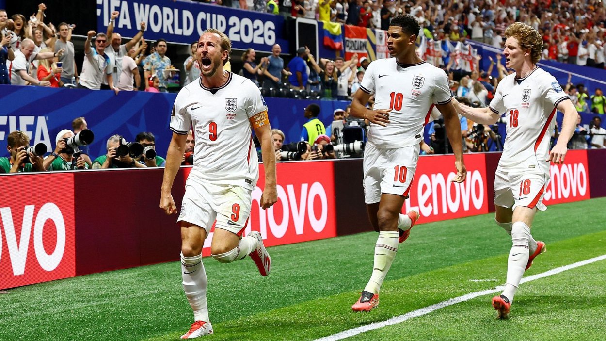 Harry Kane celebra su gol frente a RD del Congo